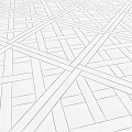 Wooden Parquet Floor With Geometric Pattern And Silver Sphere Decoration
