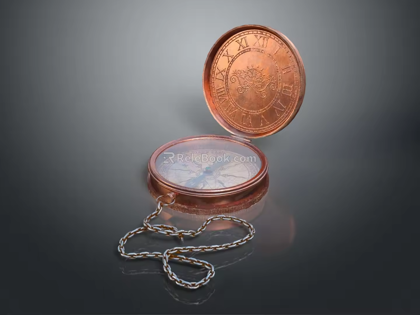 Modern Compass Instrument PBR 3d model