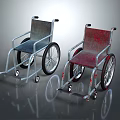 Two Silver And Red Wheelchairs As Essential Medical Equipment For Mobility Support