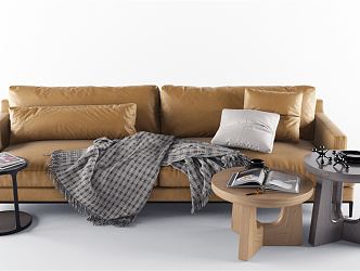 modern double sofa 3d model