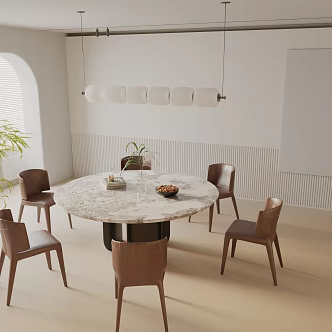Modern table combination 3d model