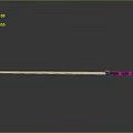 Traditional Katana Weapon With Black Handle And Silver Blade On Gray Background With Reflection