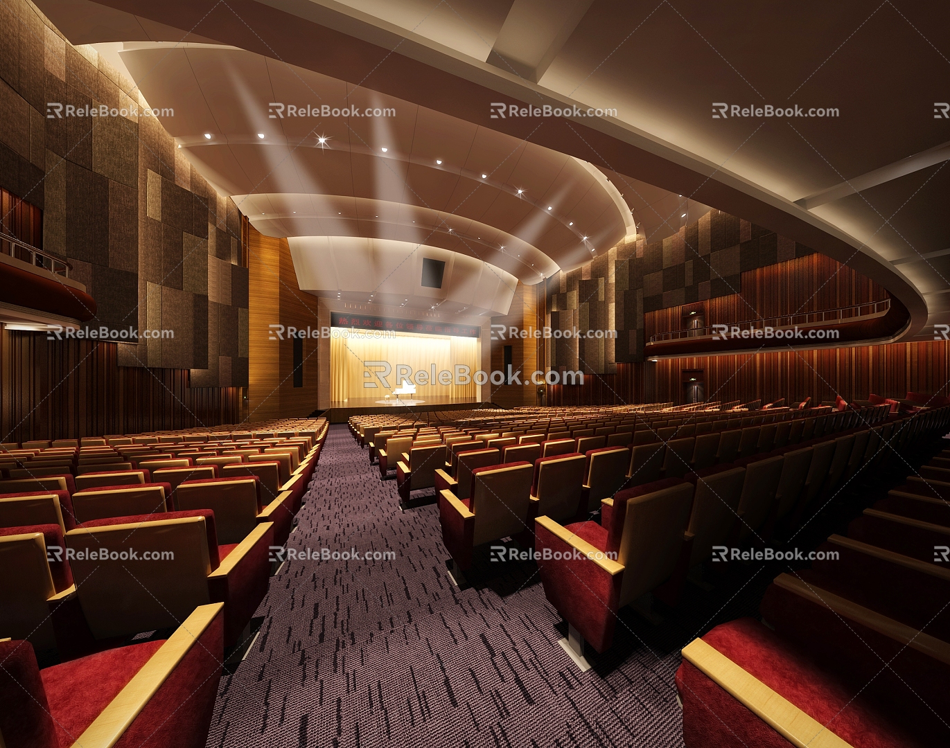 School Theatre Lecture Hall 3d model