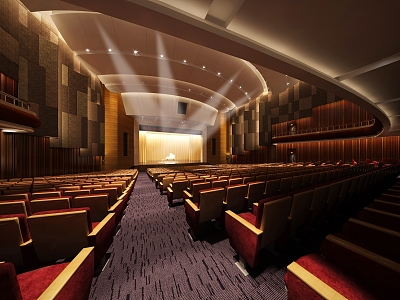 School Theatre Lecture Hall 3d model