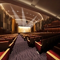 School Theatre Lecture Hall 3d model