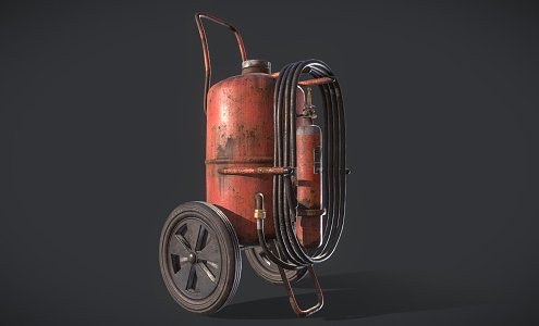 Modern fire extinguisher 3d model