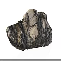 Natural Wooden Stone Material With Gray White Texture And Rustic Surface Details 3d model