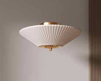 French retro ceiling lamp 3d model