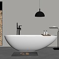 Bathtub Tub Integrated Bathtub Independent Bathtub 3d model