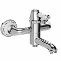 Polished Chrome Wall Mounted Faucet With Elegant Modern Design Features