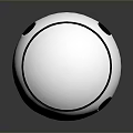 White Spherical Object With Black Curved Sections And Smooth Modern Design 3d model