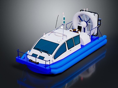 Modern Speedboat Single Boat 3d model