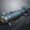 Black Underwater Submersible Vehicle With Control Panel And Metal Support Brackets