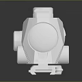 Tactical Weapon Scope Modern Design With Circular Lens GIG Logo And Adjustment Knob
