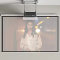 Projection Monitoring Device Mounted On Ceiling Displaying Clear Image On Screen