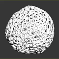 Silver Decorative Sphere With Crystal Like Circles On Shiny Reflective Ornamental Surface