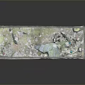 Industrial Metal Trash Dumpster Filled With Mixed Waste And Eco Labels