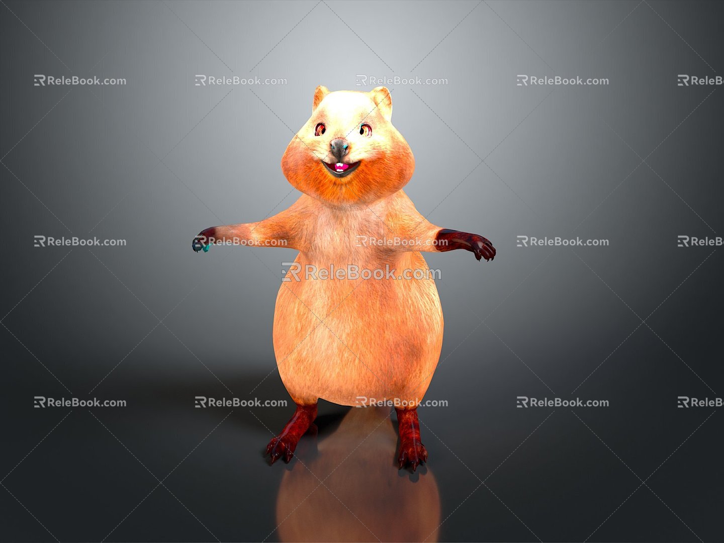 Dutch Pig Cartoon Characters Cartoon Animals Cartoon Small Animals Game Characters Virtual Characters Anime Characters 3d model