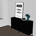 Modern Side Cabinet 3d model