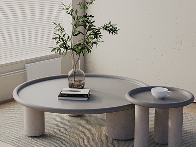 Modern coffee table model