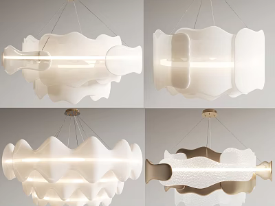 Modern Unique Shaped Chandeliers In Various Styles For Contemporary Home Lighting 3d model