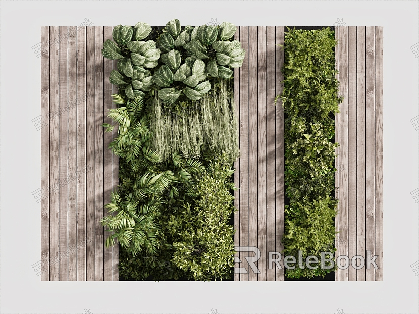 Green plant wall plant wall corporate image decorative wall outdoor decorative wall model