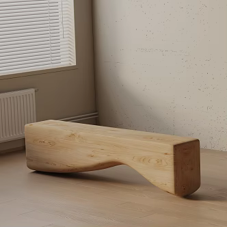 Modern shoe changing stool 3d model