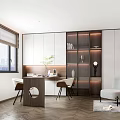 Modern study 3d model