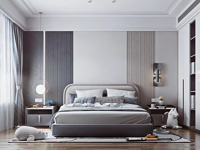 Modern Children's Room Bedroom 3d model Modern Children's Room Bedroom 3d model