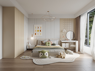 Children's bedroom Modern children's room 3d model