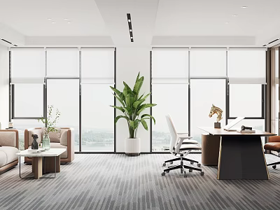 Modern Office Manager's Office 3d model