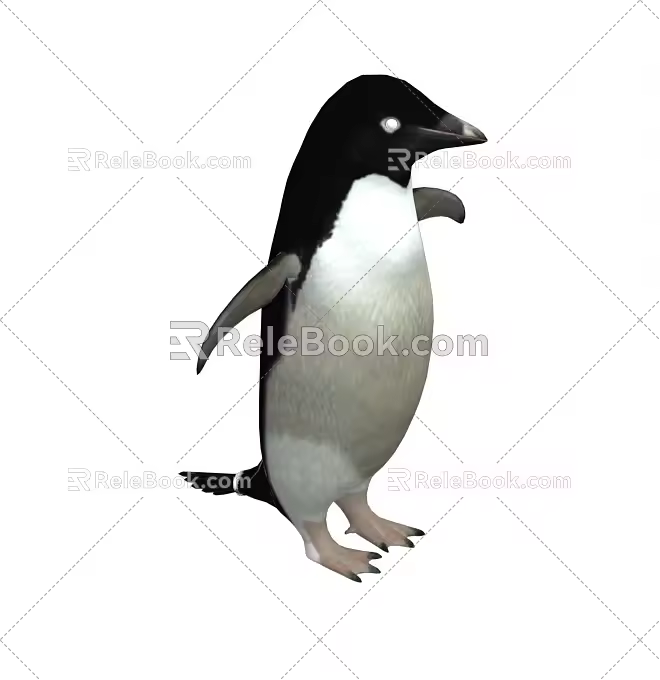 The next generation penguin emperor penguin Antarctic north great penguin little penguin baby penguin with more than 50 sets of movements 3d model