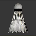 White Feather Badminton Shuttlecock with Black Band and Cork Head for Daily Life Use