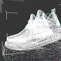 Modern Camouflage Pattern Sneakers With White Sole Black Laces And Mesh Design