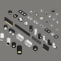 Modern Downlights and Spotlights with Various Designs and Sleek Black White Finishes