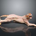 Modern sculpture leopard wild leopard leopard 3d model