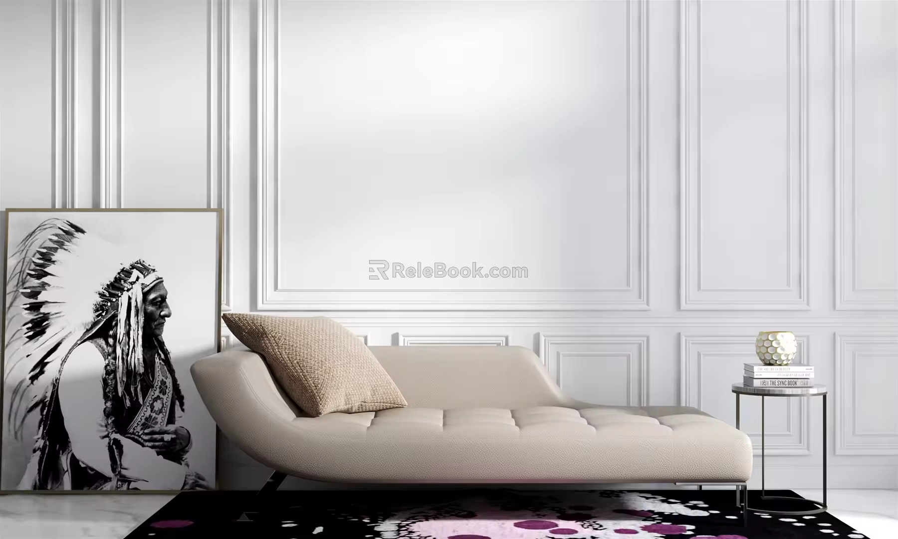 Modern chaise longue 3d model