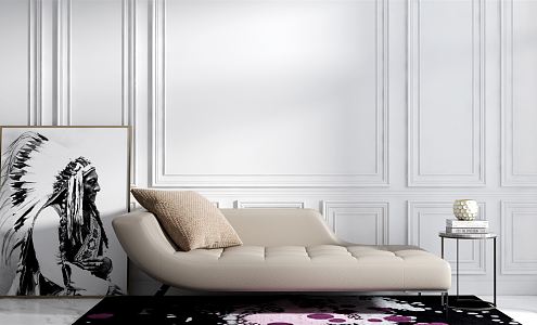 Modern chaise longue 3d model