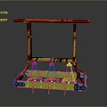 Yellow Black Leisure Furniture Featuring Hanging Seats Square Base And Top Bar