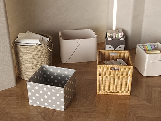 Storage Box Storage Box Woven Storage Basket Rattan Basket Storage Box Rattan Basket Storage Basket 3d model