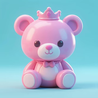 Birthday Gift 520 Bear Gift Memorial Day Decorations Car Doll 3d model
