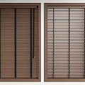 Modern Brown Venetian Blinds With Horizontal Slats For Stylish Home Window Design