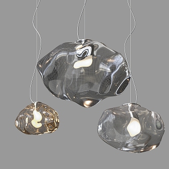 Simple Glass Chandelier Glass Chandelier Decorative Chandelier Simple Chandelier Living Room Chandelier Dining Room Chandelier Hall Chandelier 3d model