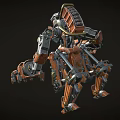 Boxing Robot Attack Robot Warrior Mechanical Warfighter Mechar Warrior Future Warrior Low Face Number Low Model Simple Model Game Movie Level Realistic 3d model