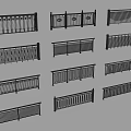 Various Fence Design Styles With Decorative Panels And Horizontal Slats