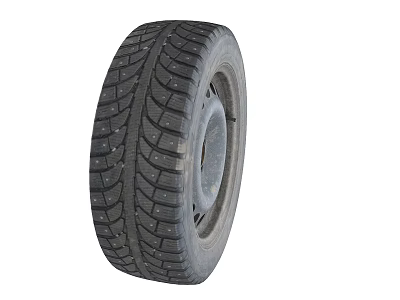 Car Tire With Deep Tread Pattern For Automotive Vehicle Road Application Use 3d model