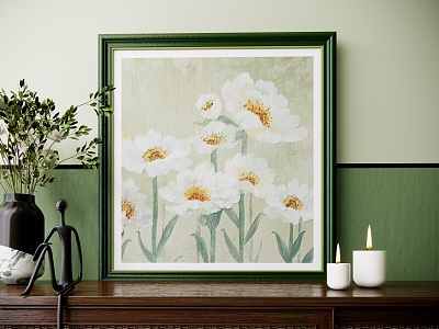 Modern plant painting decorative painting model