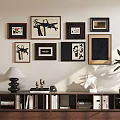 Middle Ancient Decorative Painting Ornaments Combination 3d model