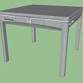 Modern mahjong machine mahjong machine table 3d model