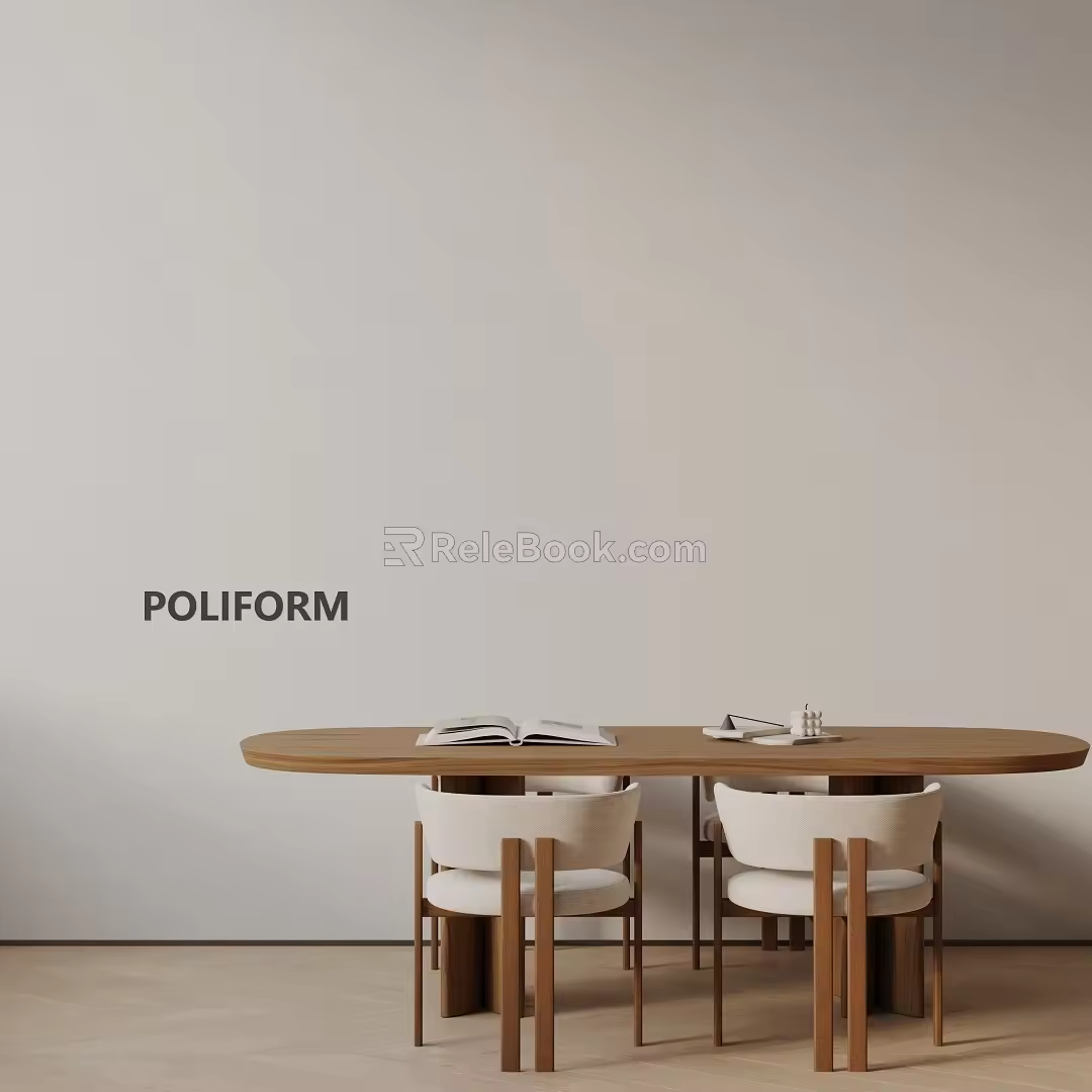 Modern table combination 3d model
